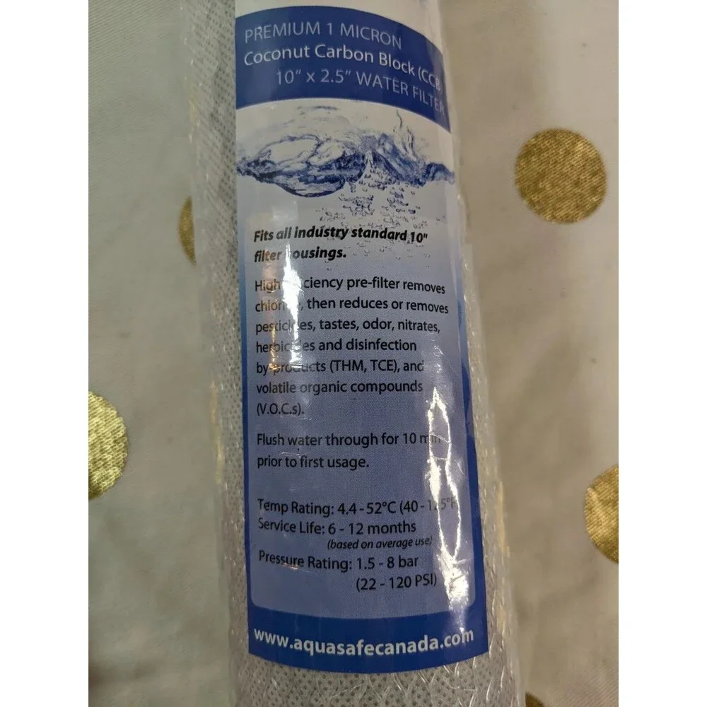 Aquasafe Coconut Carbon Block CCB 1 Micron 10